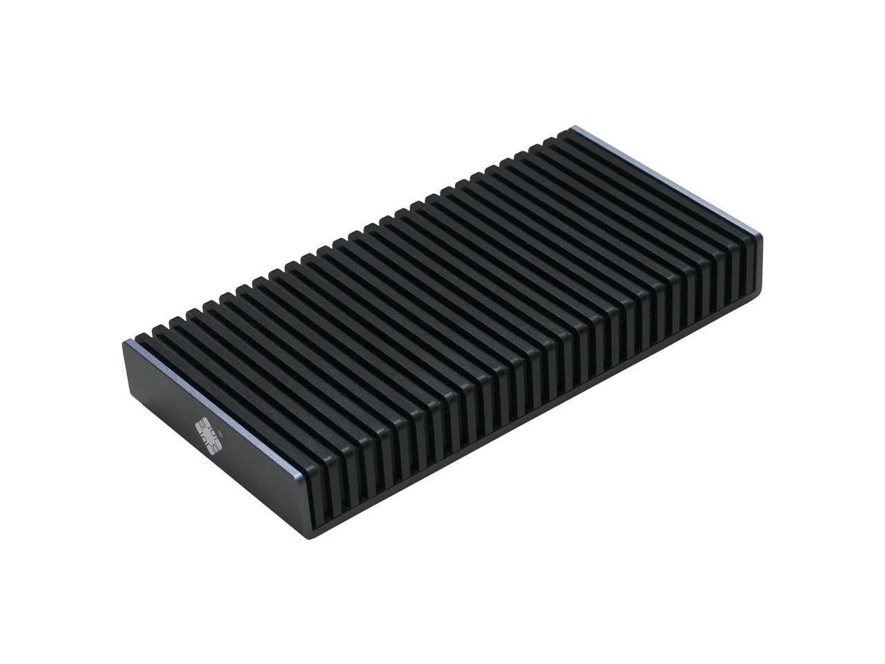 Front. Syba - Portable NVMe USB4.0 (USB-C) SSD Ultra-Fast External SSD Drive Aluminum Enclosure (Enclosure Only).