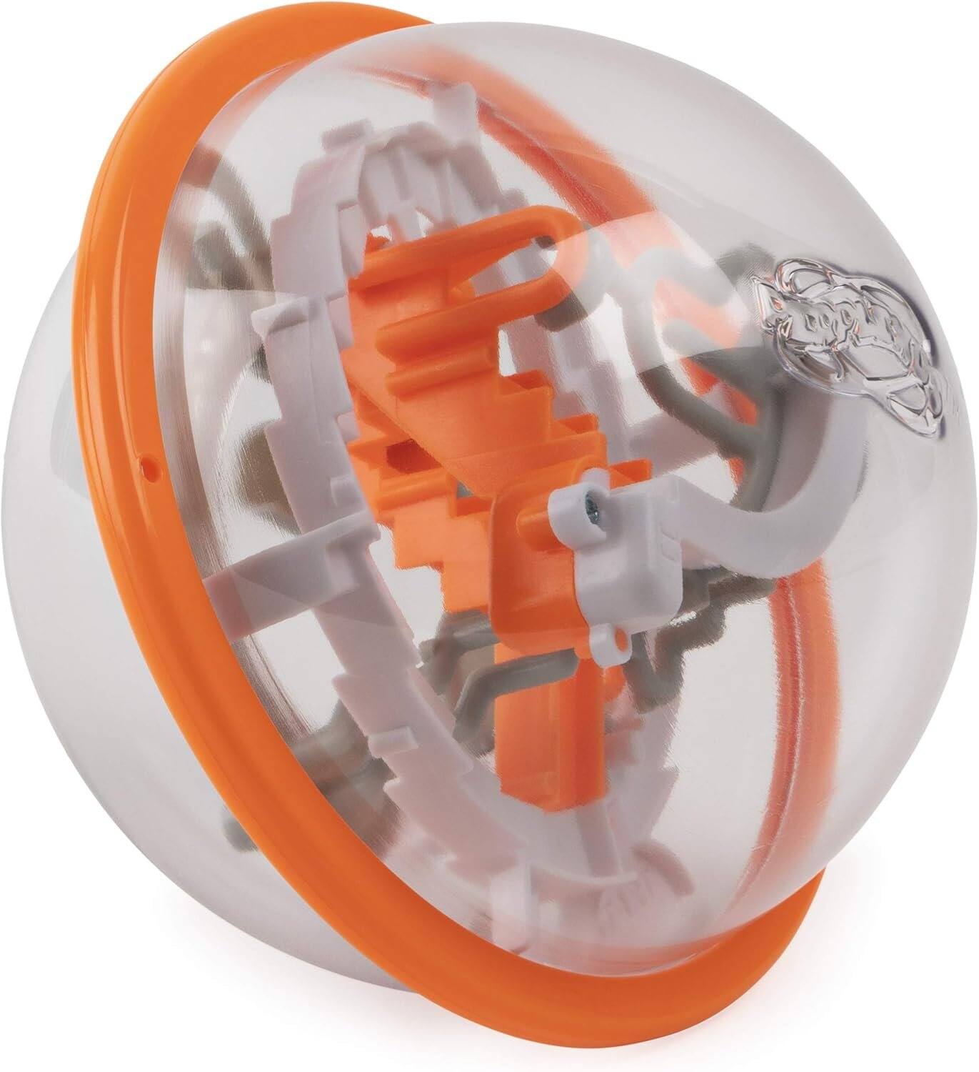 Angle. Spin Master - Perplexus Go Stairs 3D Labyrinth Fidget Maze Puzzle, Compact Travel Size, Ages 8 & Up - Orange.