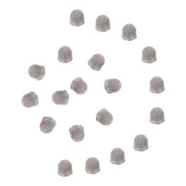 Unique Bargains - 10pcs 8.5mm High Sensitivity Fiber Mesh Replacement Tips for Stylus Pens, No Scratch - Silver Black