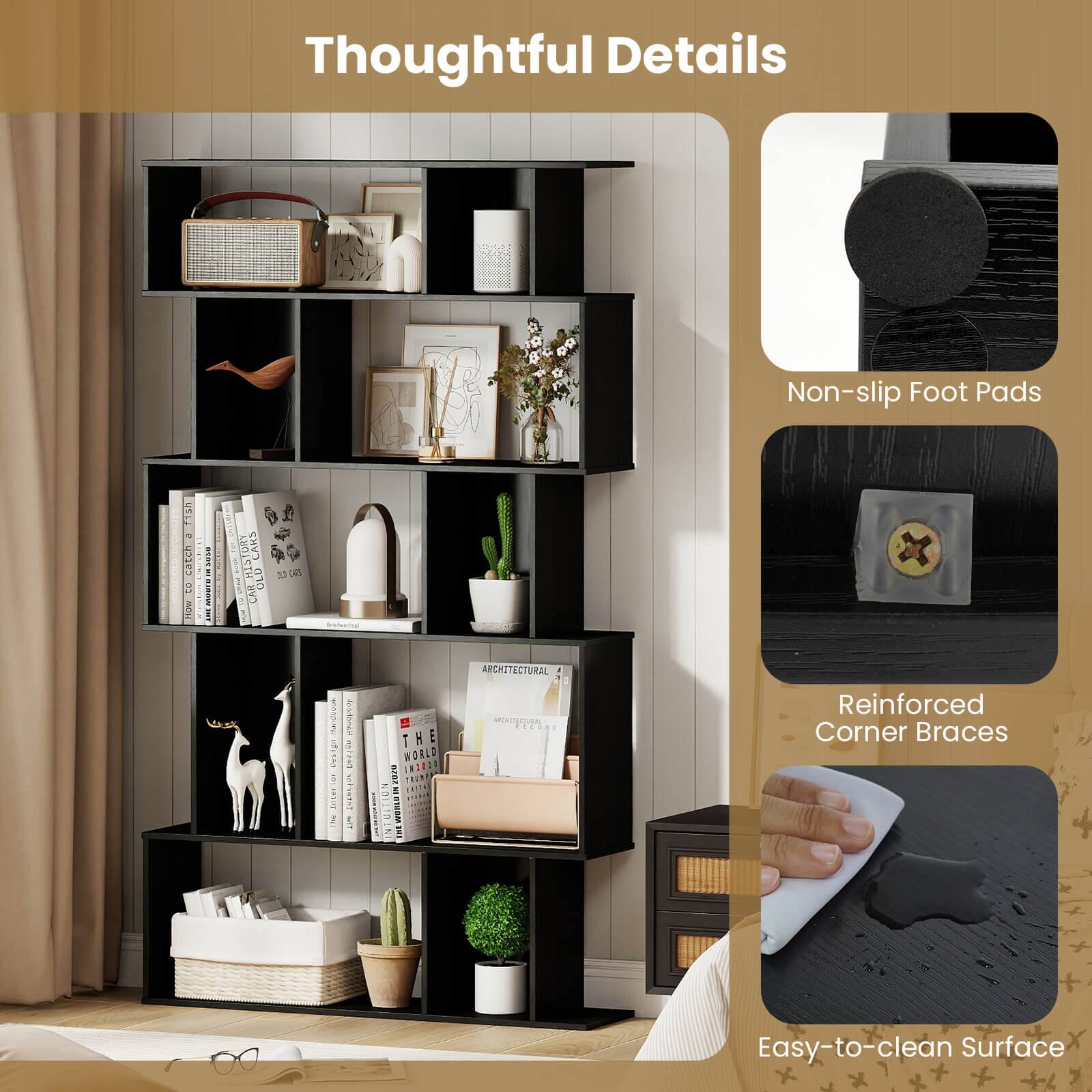 Thoughtful Details

- Non-slip Foot Pads
- Reinforced Corner Braces
- Easy-to-clean Surface