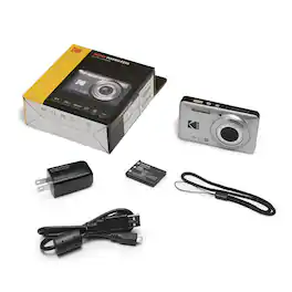 Bundle - Kodak - PIXPRO FZ55 Friendly Zoom Digital Camera, Silver