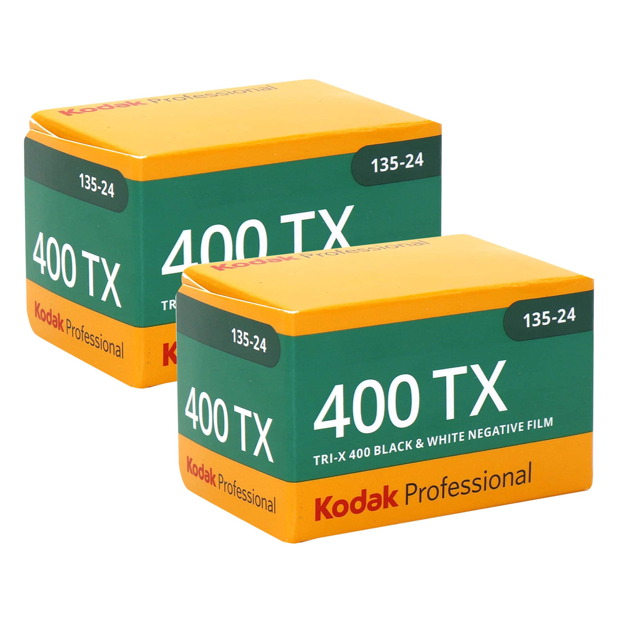 Kodak - Professional 400TX Tri-X 400 Black & White Negative Film, 24 Exp - 2 Pack