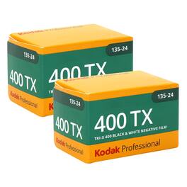 Kodak - Professional 400TX Tri-X 400 Black & White Negative Film, 24 Exp - 2 Pack