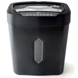 Aurora - AU1230XA Anti-Jam 12-Sheet Crosscut Paper and Credit Card Shredder with 5.2-Gallon Wastebasket - Black