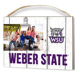 Jardine - Weber State Wildcats 8" x 10" Weathered Clip It Frame - White