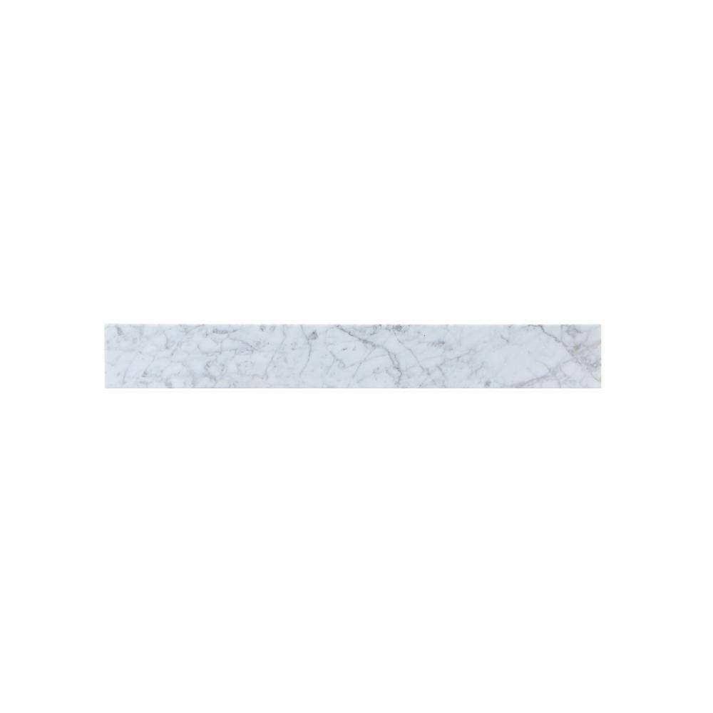 Alt View 2. Elegant Kitchen and Bath - 30 inch backsplash in carrara white - Carrara White.