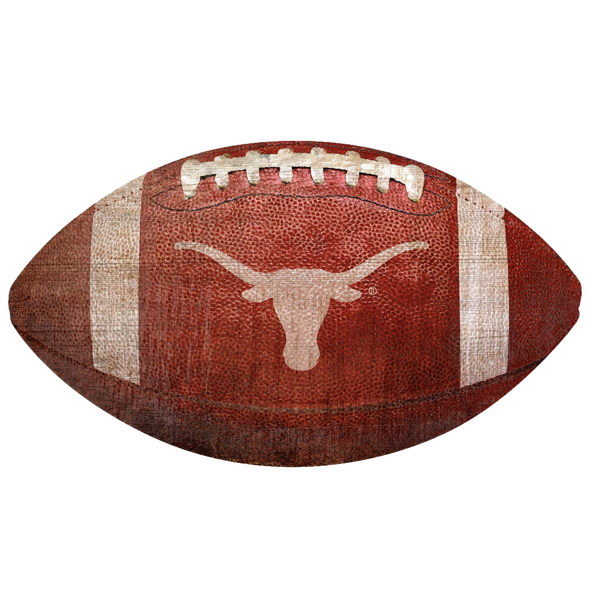 Texas Longhorns 12'' Football Sign