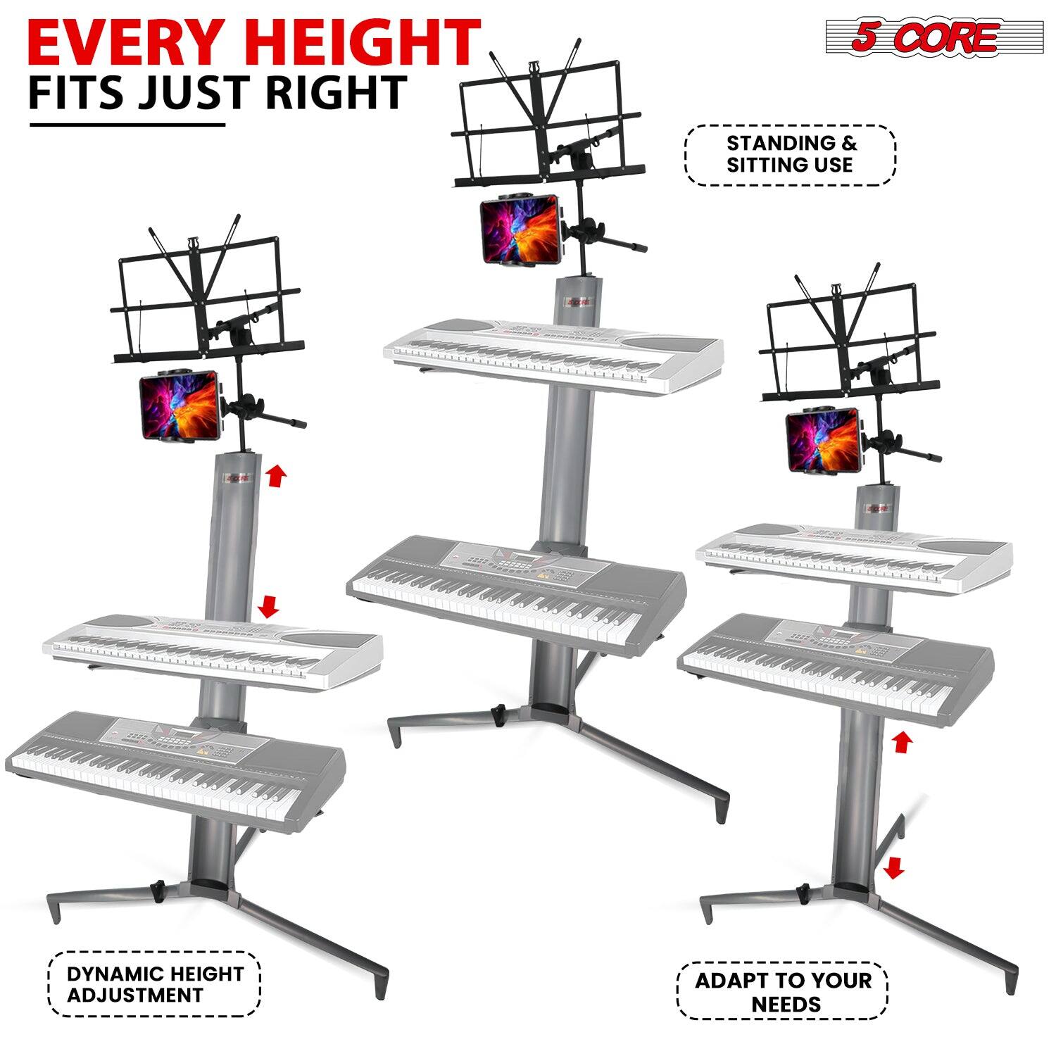 EVERY HEIGHT FITS JUST RIGHT

5 CORE

STANDING & SITTING USE

DYNAMIC HEIGHT ADJUSTMENT

ADAPT TO YOUR NEEDS