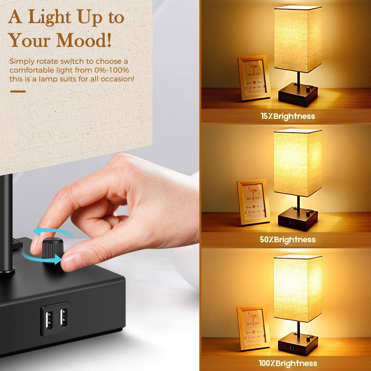 A Light Up to Your Mood!

Simply rotate switch to choose a comfortable light from 0%-100% this is a lamp suits for all occasion!

15% Brightness

50% Brightness

100% Brightness
