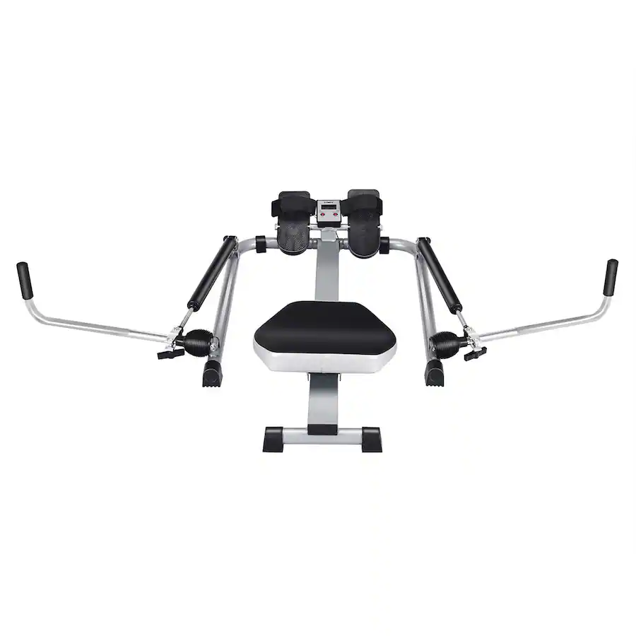 Best Buy Rower Costway Exercise Rowing Machine Rower with Adjustable Double Hydraulic ...