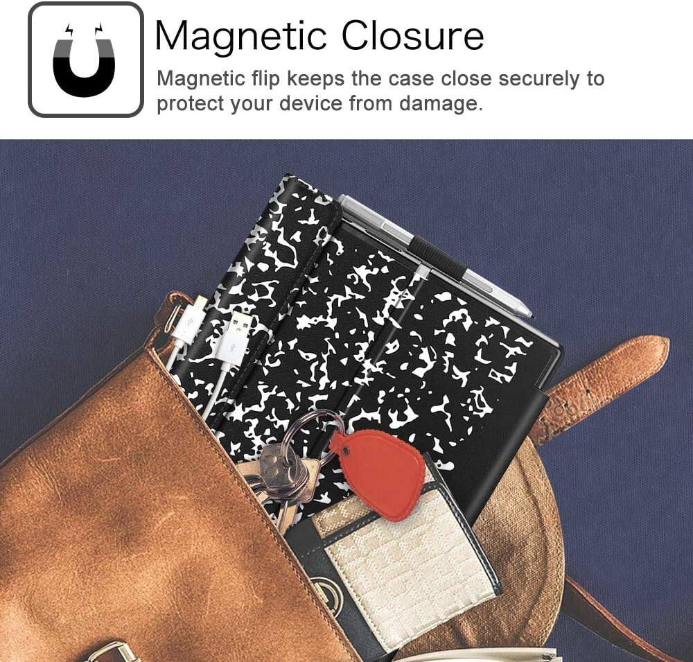 Magnetic Closure  
Magnetic flip keeps the case close securely to protect your device from damage.