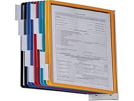 Durable - Sherpa Document Holder, 8.5" x 11", Vertical, Wall Mounted, Plastic (554100) - Multicolor