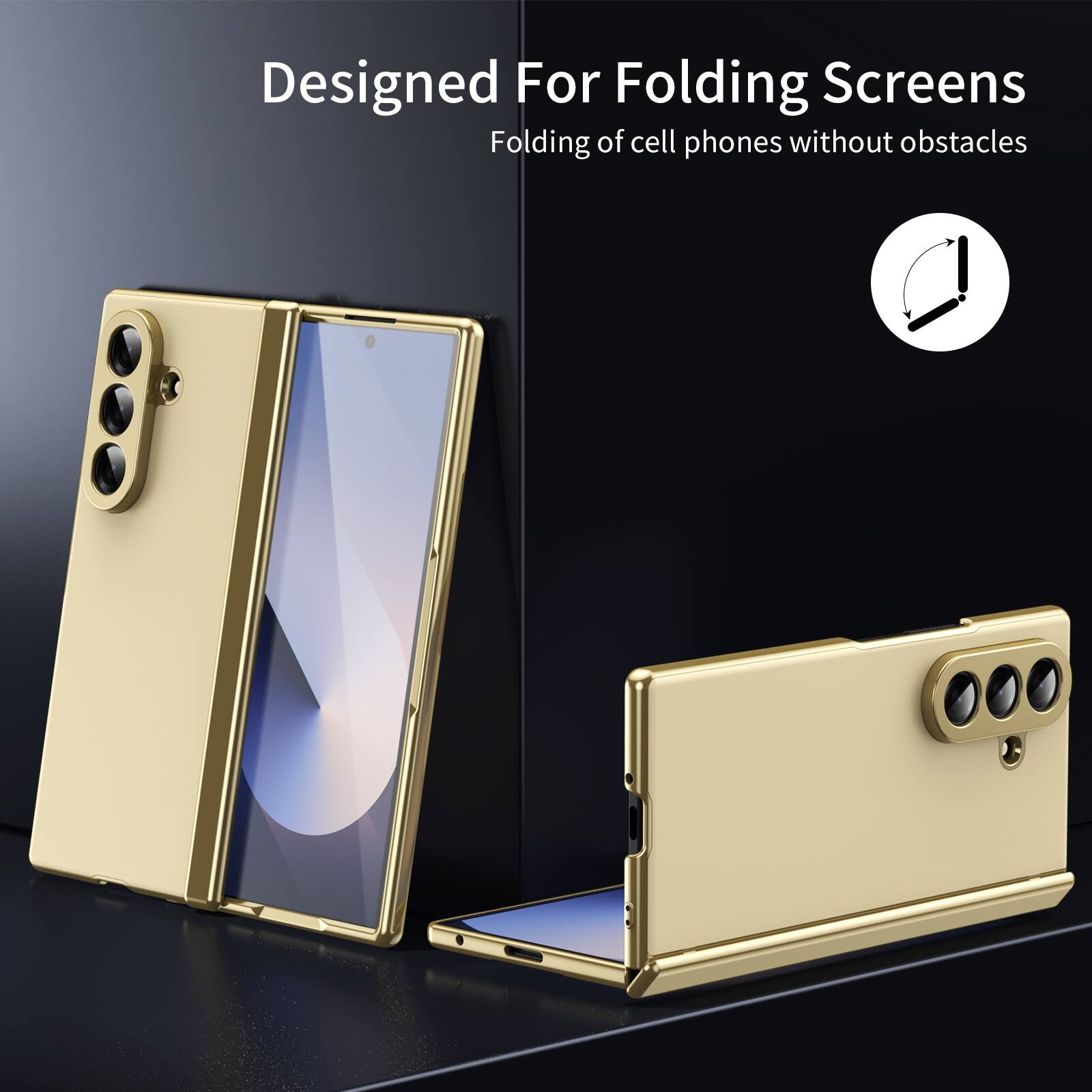 Designed For Folding Screens  
Folding of cell phones without obstacles