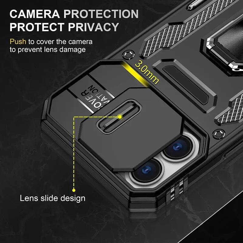 CAMERA PROTECTION  
PROTECT PRIVACY  

Push to cover the camera to prevent lens damage  

3.0mm  

Lens slide design