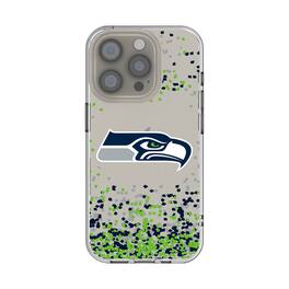 Keyscaper - NFL - Seattle Seahawks iPhone Clear Case with Confetti Design - 14 - Multicolor