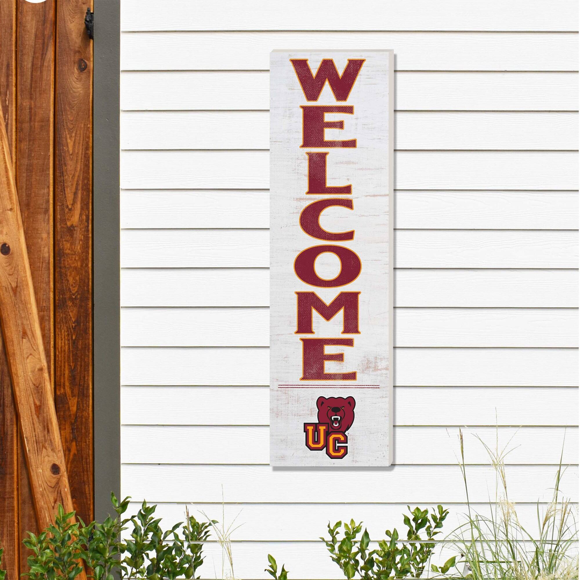 Alt View 1. Jardine - Ursinus Bears 10'' x 35'' Indoor/Outdoor Welcome Sign - White.