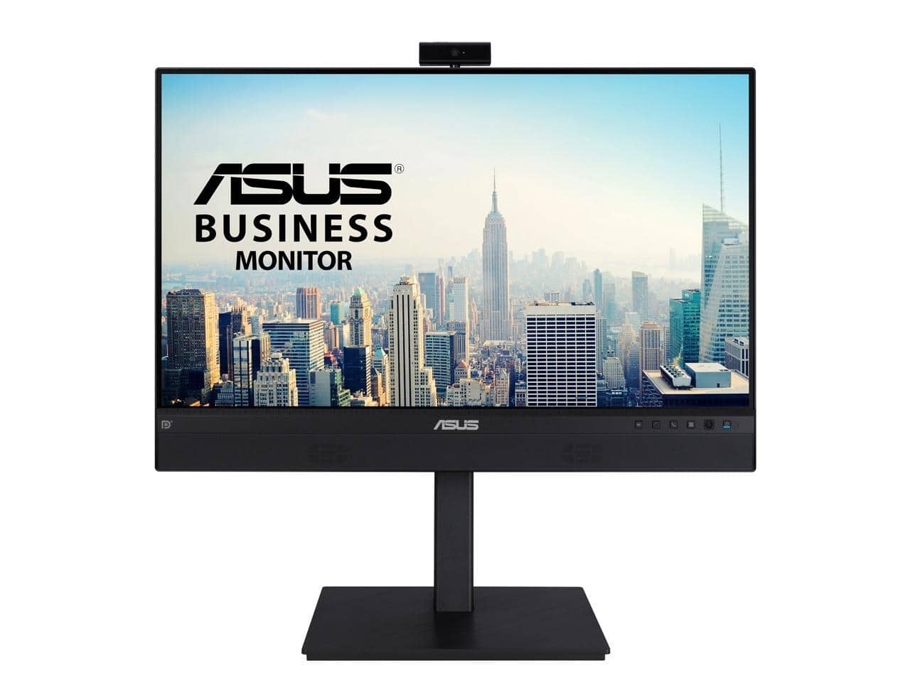 ASUS - 24" Full HD IPS Monitor with 2MP Webcam, Noise-canceling Mic, USB-C Docking, Eye Care, Height Adjustable BE24ECSNK - Black