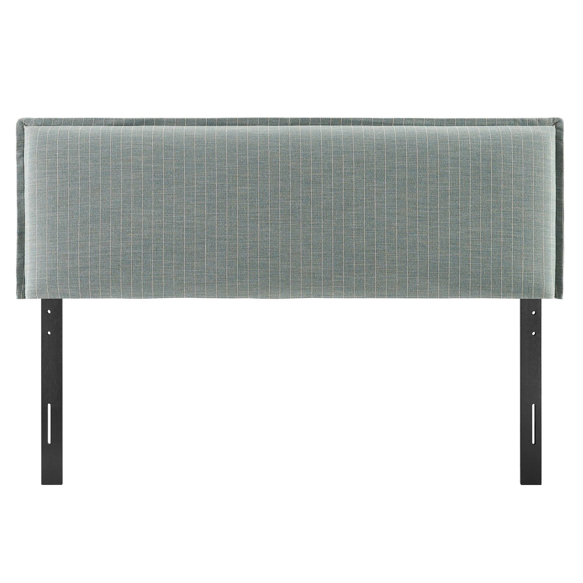 Alt View 2. Modway - Camille Striped Linen Blend Headboard by Modway - Spa Blue Stripe.