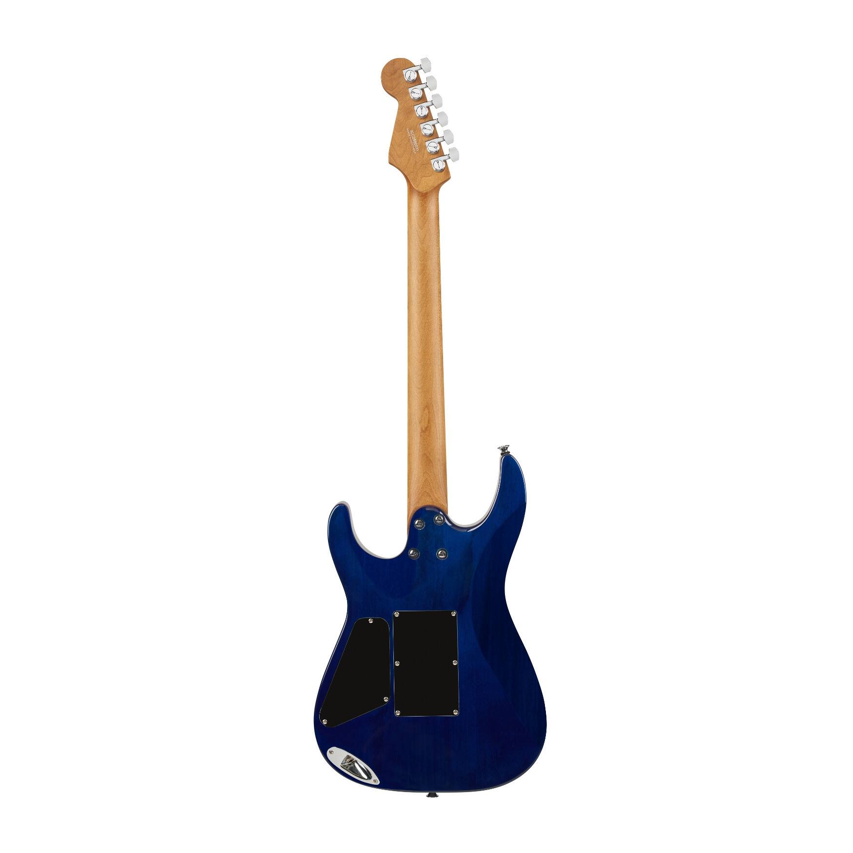 Angle. Charvel - Charvel Pro-Mod Plus DK24 HH 2PT EB QM 6-String Electric Guitar (Chlorine Burst).