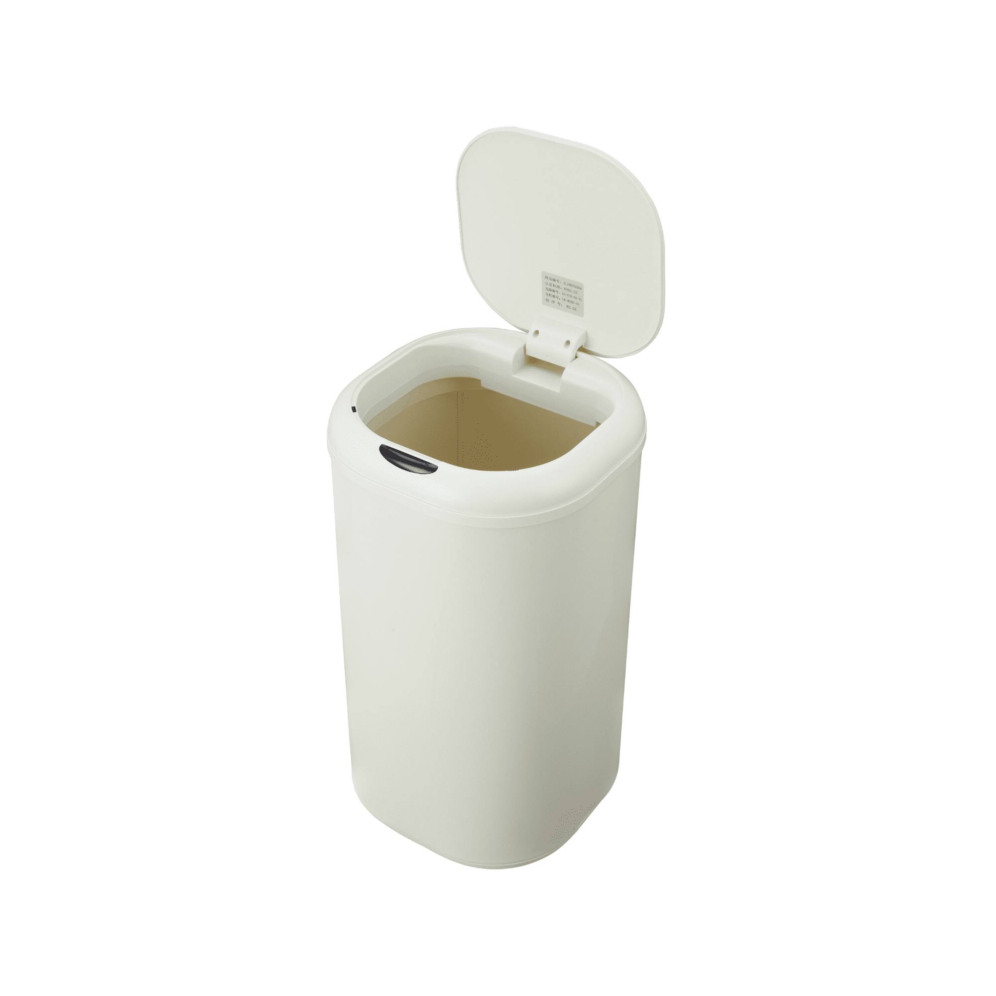 Alt View 1. Homhougo - 8 Gallon Motion Sensor Trash Can with Lid, Automatic Touchless Kitchen Garbage Can, Beige - Beige.