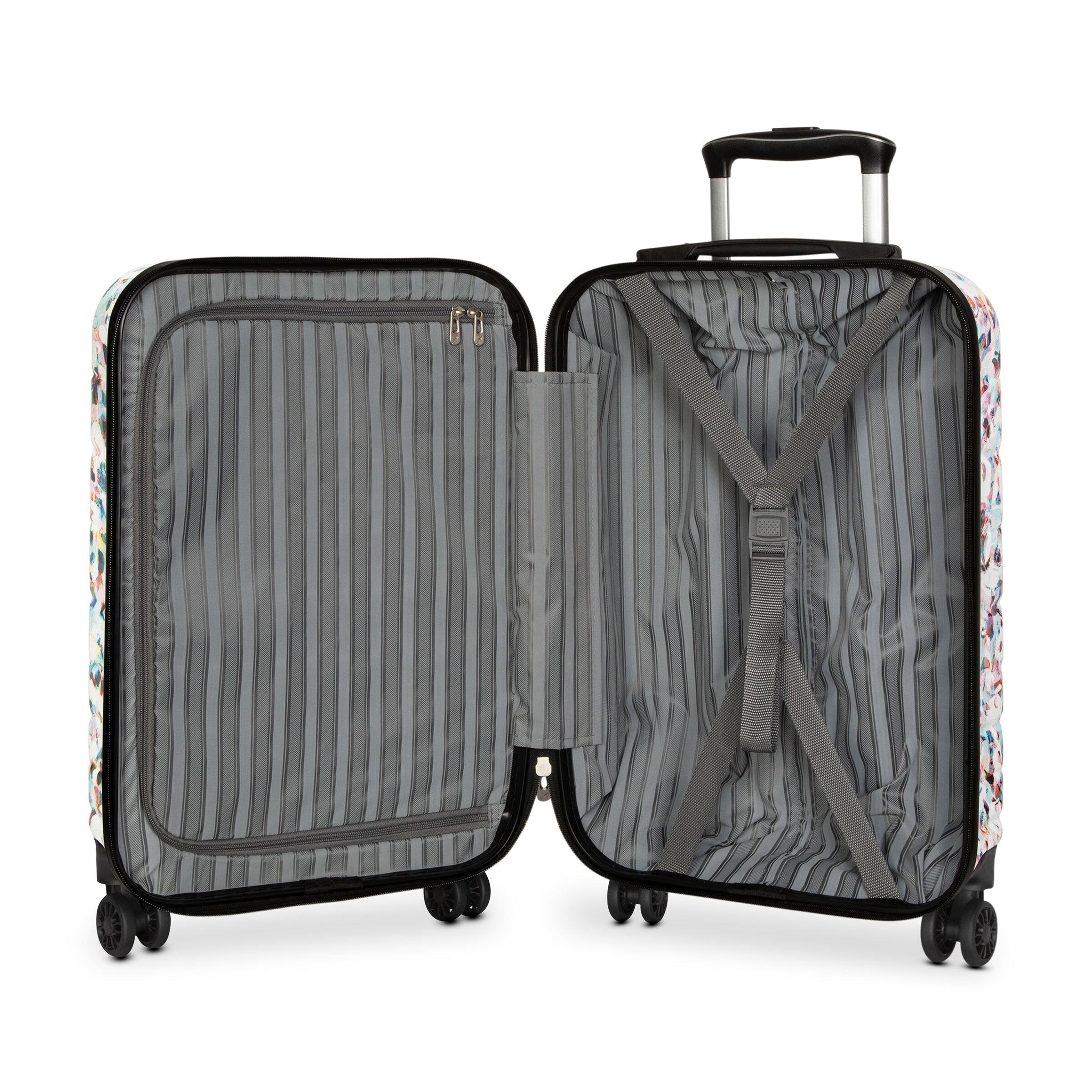 Left. Skyway - Epic 2.0 Hardside Carry-On, Confetti - Confetti.
