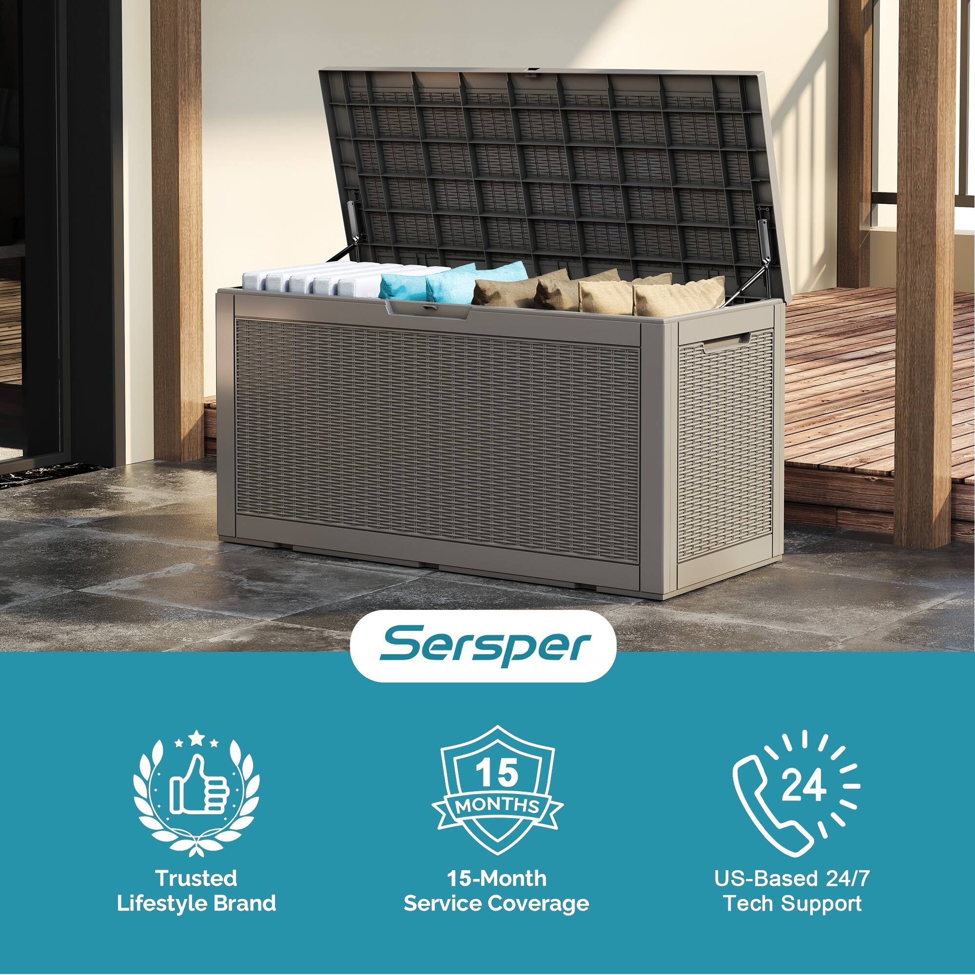 Sersper  
15 MONTHS  
24 Trusted Lifestyle Brand  
15-Month Service Coverage  
US-Based 24/7 Tech Support