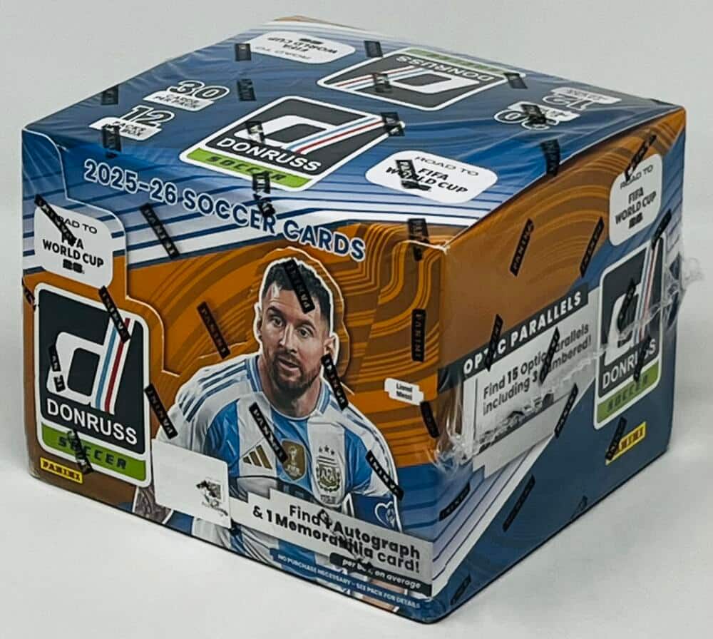 2025-26 Panini Donruss Road to FIFA World Cup Soccer Hobby Box price history on PriceWatchPro
