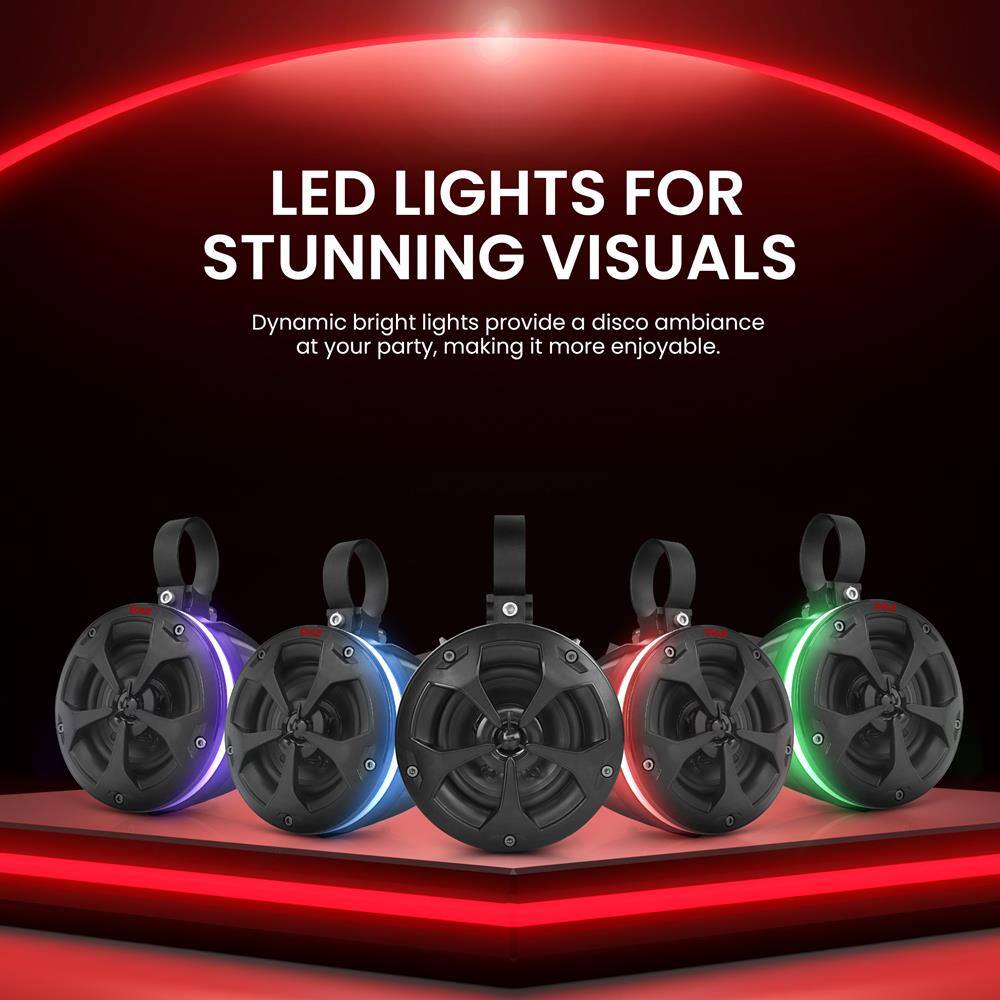 LED LIGHTS FOR STUNNING VISUALS

Dynamic bright lights provide a disco ambiance at your party, making it more enjoyable.