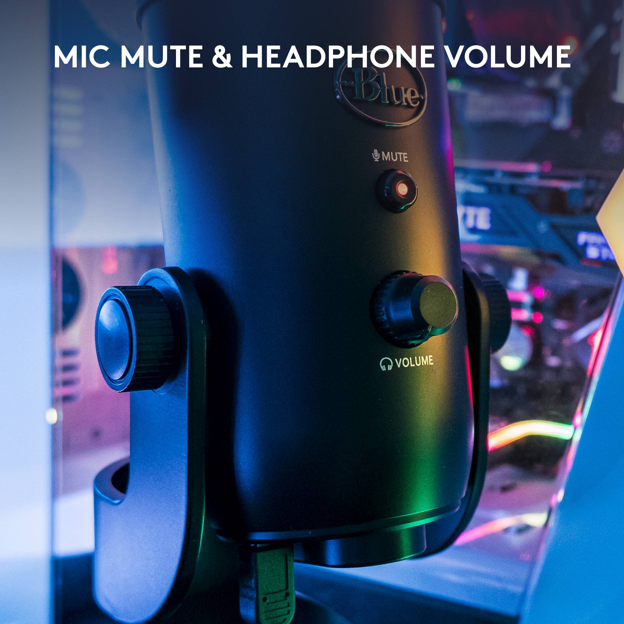 MIC MUTE & HEADPHONE VOLUME
