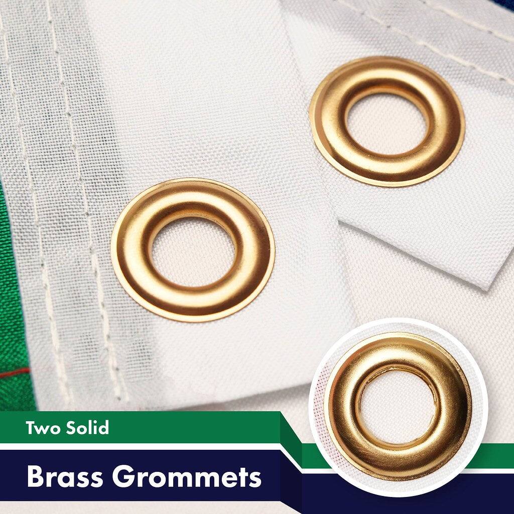 Two Solid Brass Grommets