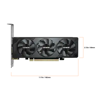 GIGABYTE GeForce RTX 5050 OC Low Profile 8GB GDDR6 PCI Express 5.0 GIGABYTE GeForce RTX 5050 OC Low Profile 8GB GDDR6 PCI Express 5.0
