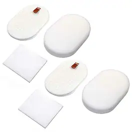 HQRP - 2-Pack Foam Felt Filter Kit Replaces XFFH400 XEXFH400 for Shark Rocket Powerhead AH400 AH401 AH452