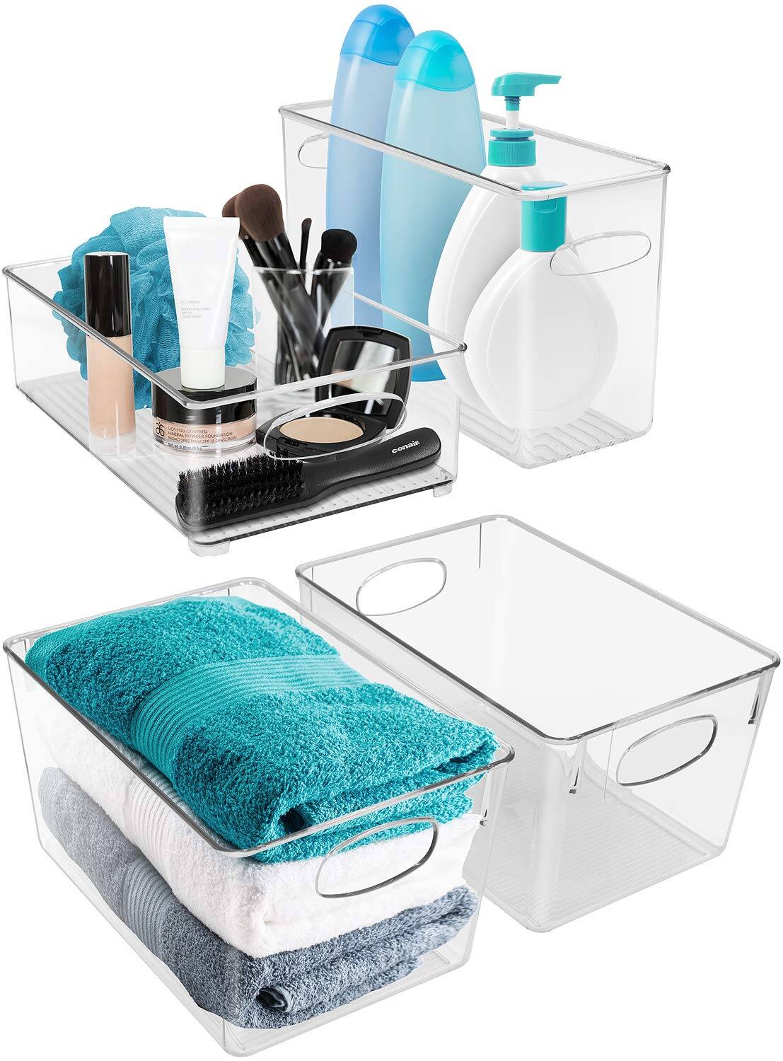 Back. Sorbus - Sorbus Plastic Storage Bins Stackable Clear Pantry Organizer Box Bin for Organizing Kitchen Fridge, Food, Snack Pantry.