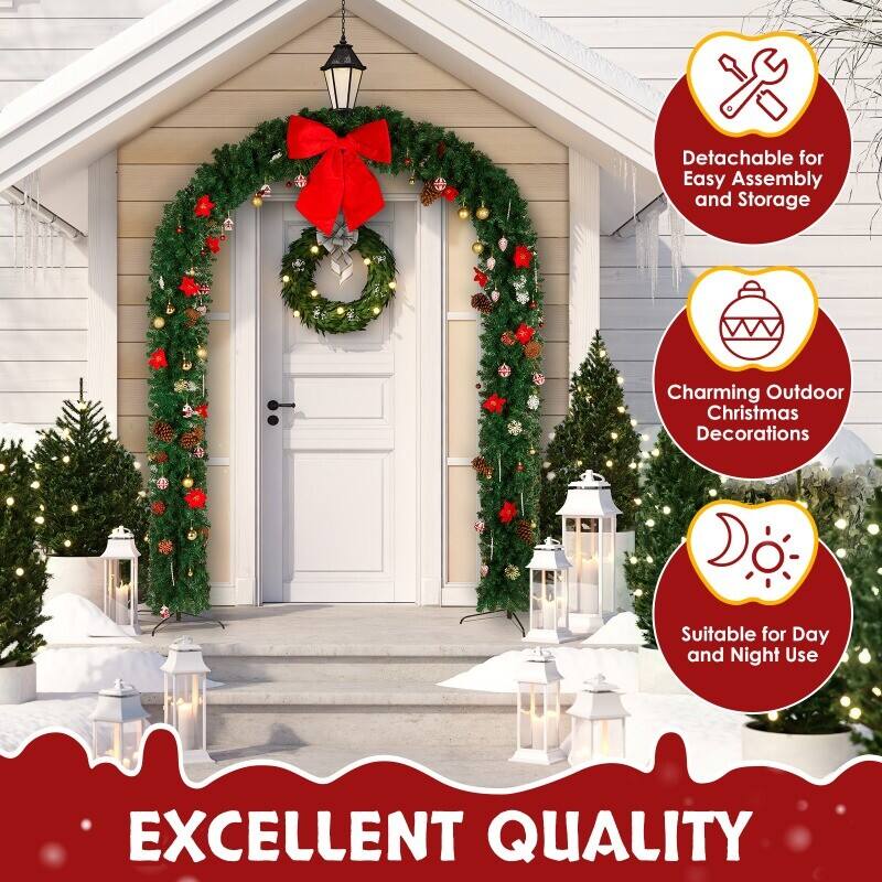 - Detachable for Easy Assembly and Storage
- Charming Outdoor Christmas Decorations
- Suitable for Day and Night Use
- EXCELLENT QUALITY