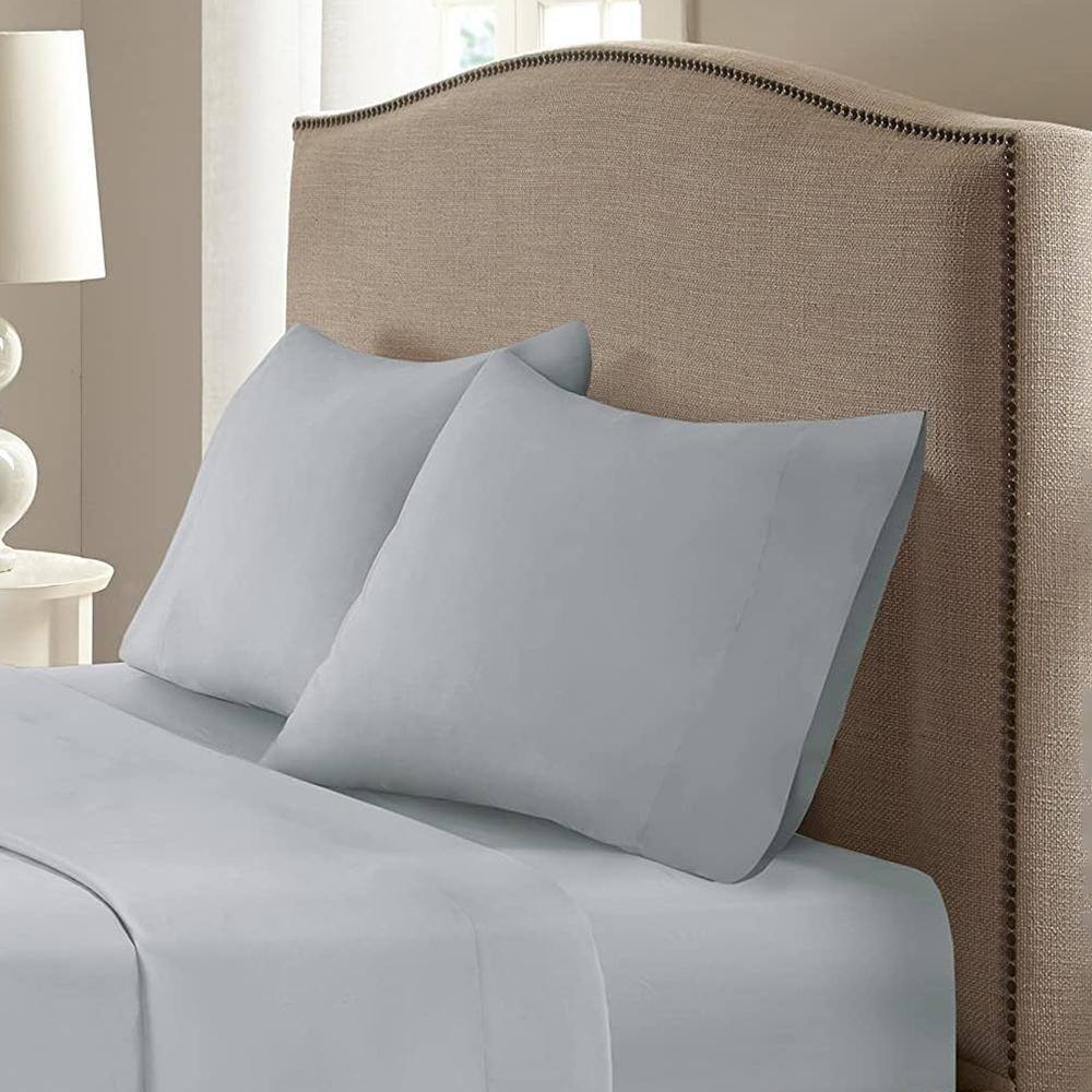 Alt View 1. RT Designers Collection - RT Designers Collection Modern Living 100% Pima Cotton Ultra Soft Sheet Set King, Grey - Grey.
