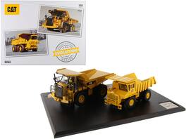 Diecast Masters - CAT 769 & 770 Off-Highway Trucks with Operators Evolution Series Set of 2 1/50 Diecast Model - Yellow