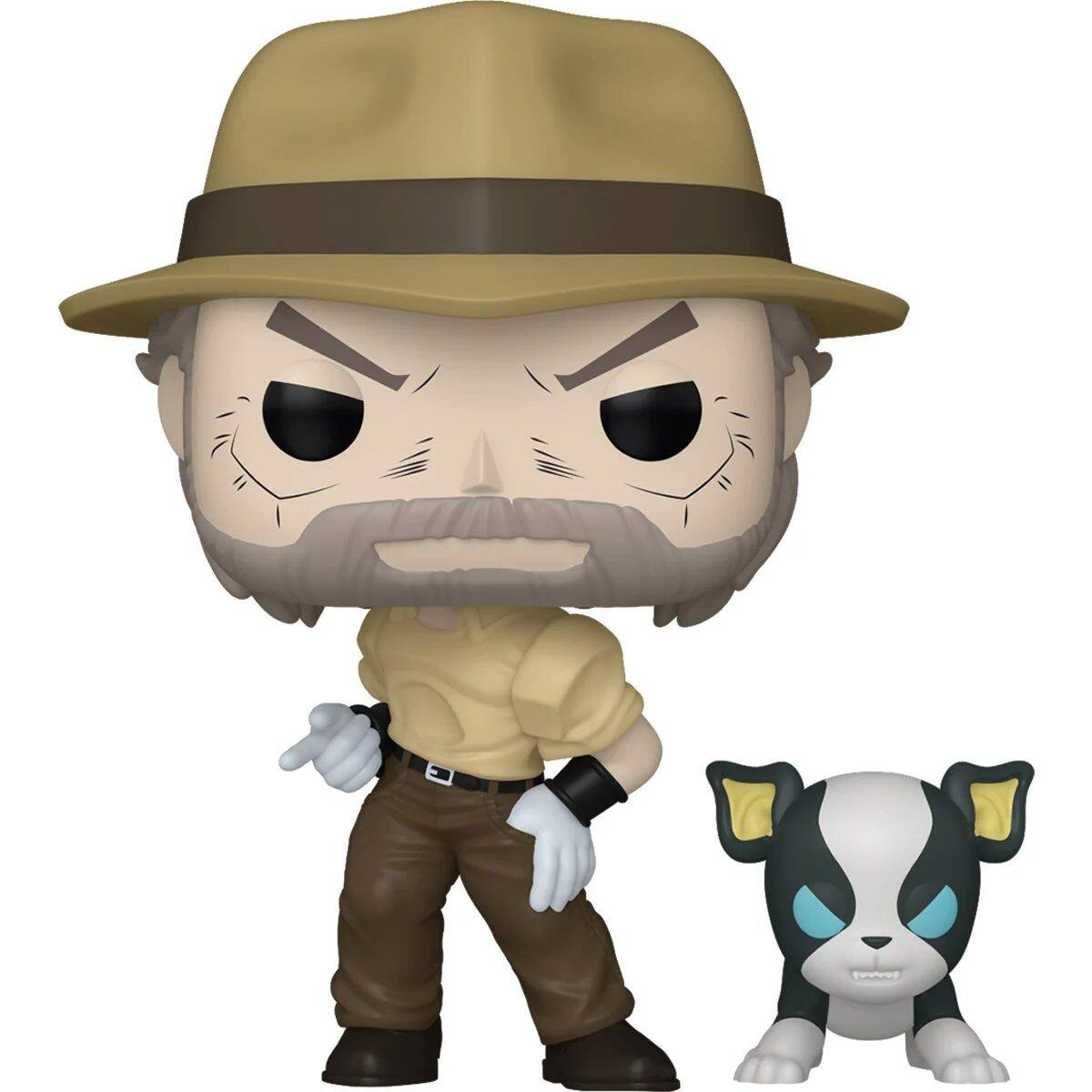 Angle. Funko - Jojo's Bizarre Joseph Joestar w Iggy.