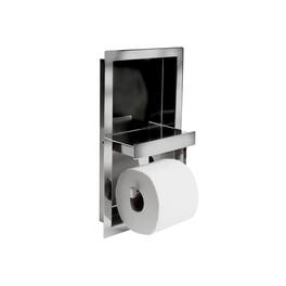 Alfi - brand Polished Stainless Steel Recessed Toilet Paper Holder Niche - Silver