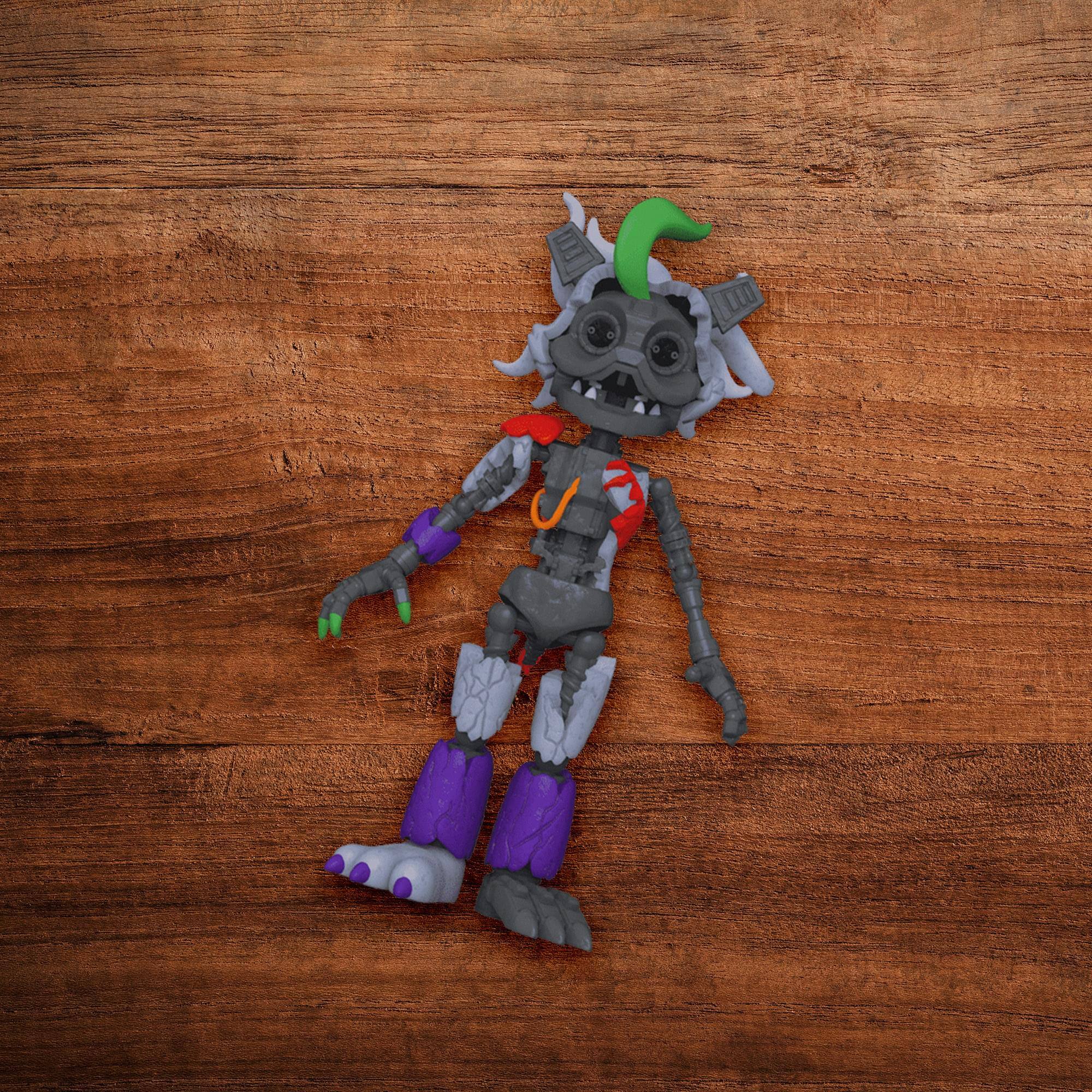 Alt View 2. Funko - Five Nights at Freddy's Security Breach 5 Inch Action Figure | Ruined Roxy - Multi-Colored.