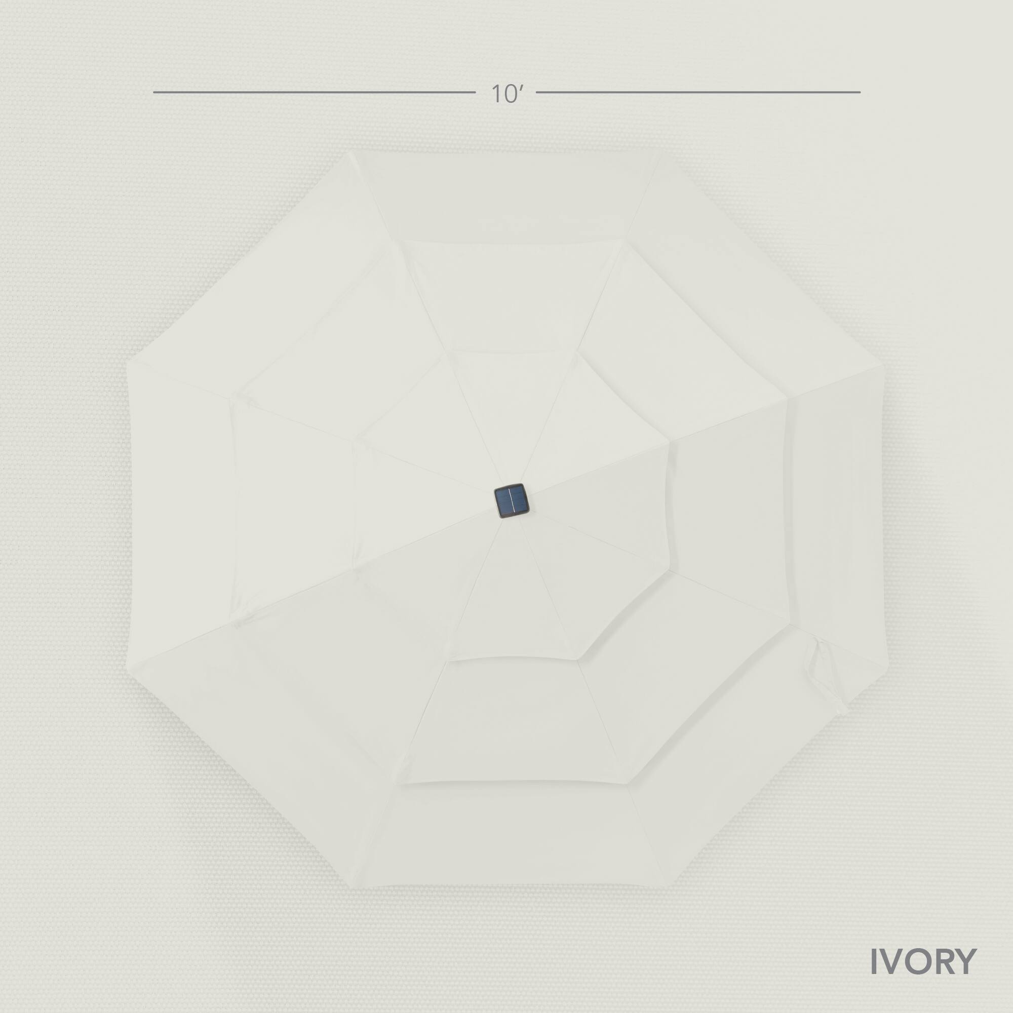 The text on the image is "10' IVORY."