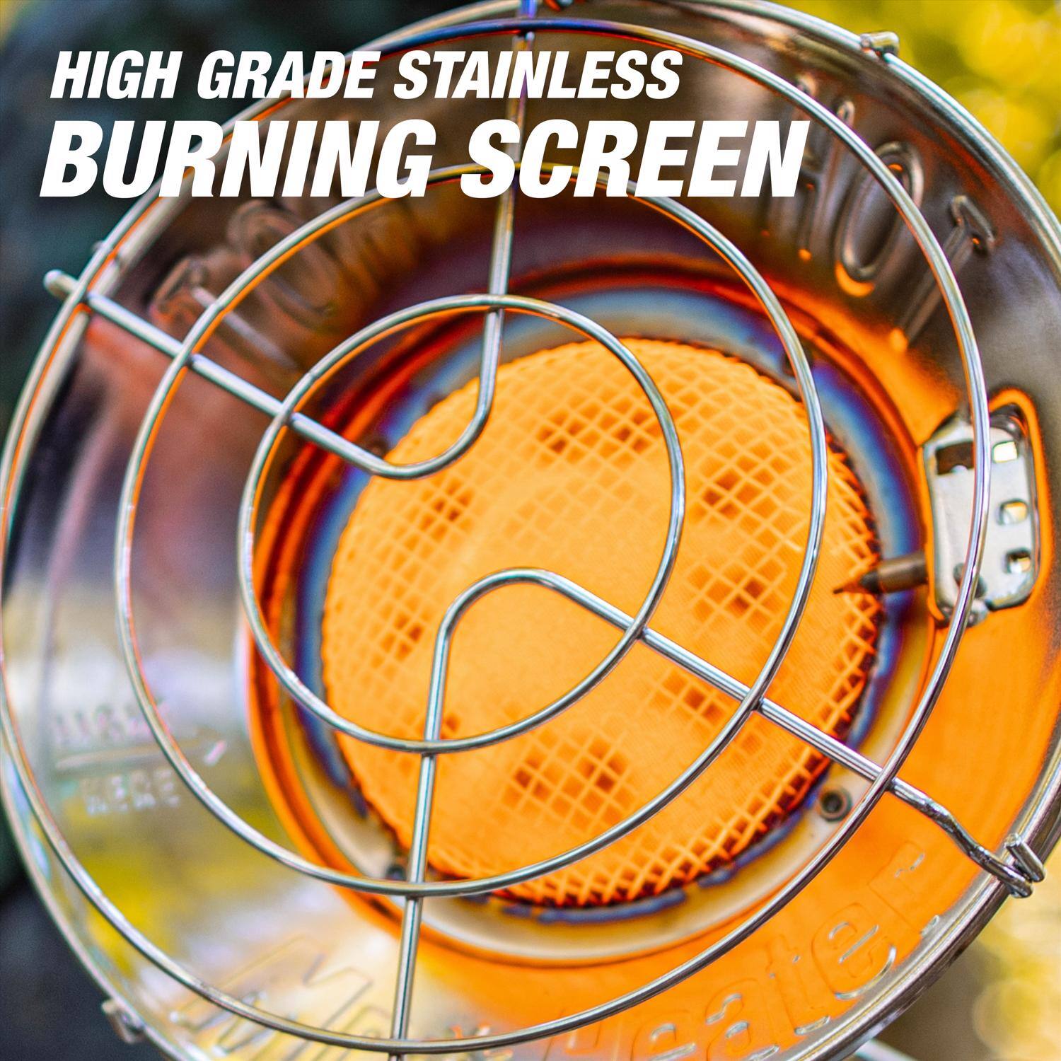 HIGH GRADE STAINLESS  
BURNING SCREEN