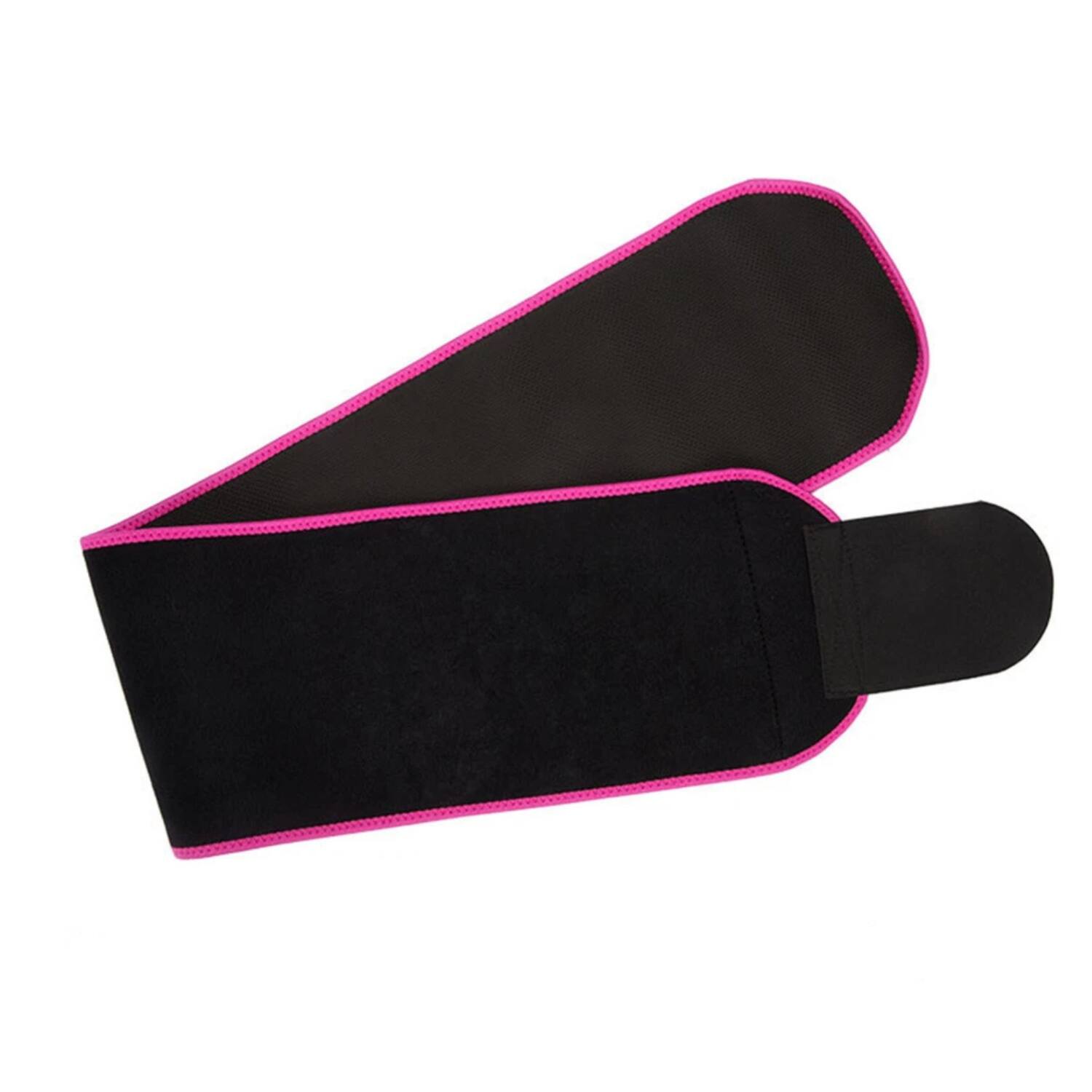 Left. Stock Preferred - Waist Trimmer Belt for Women & Men - Black Pink.