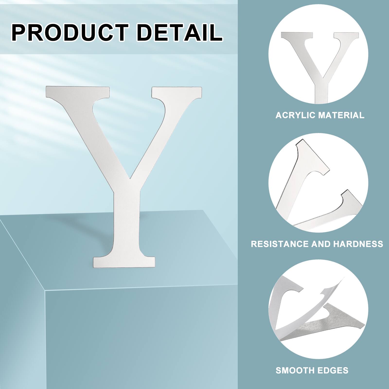 PRODUCT DETAIL

- ACRYLIC MATERIAL
- RESISTANCE AND HARDNESS
- SMOOTH EDGES