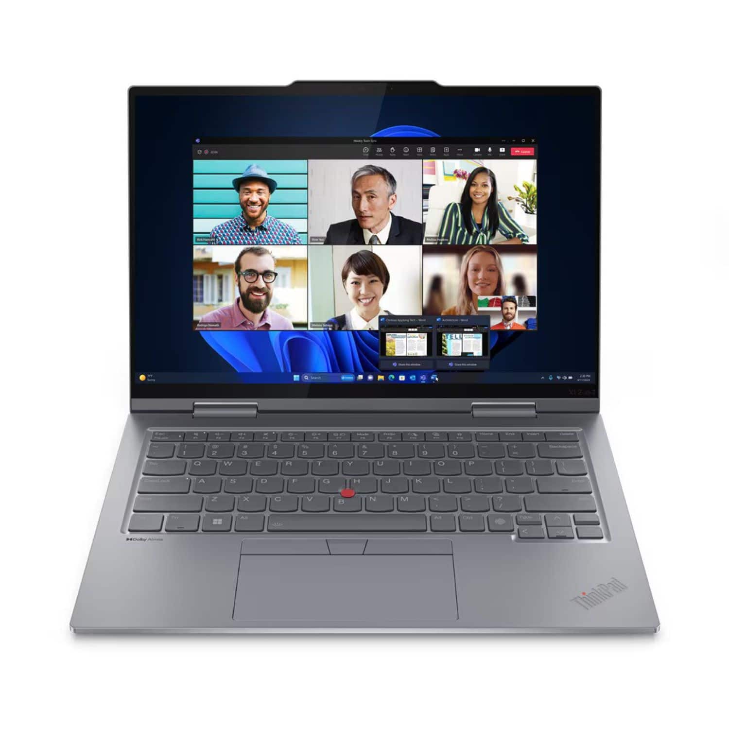Front. Lenovo - ThinkPad X1 2-in-1 G9 14" TouchScreen Laptop - Core Ultra 7 with 16GB Memory - 512GB SSD - Gray.