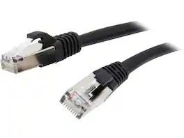 Cables to Go - C2G 28695 Cat5e Cable - Snagless Shielded Ethernet Network Patch Cable, Black (25 Feet, 7.62 Meters)