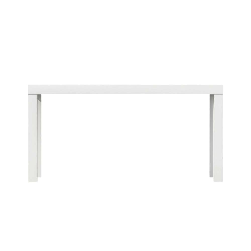 Angle. FurniFact - White modern TV stand with sleek design and ample storage space - White.