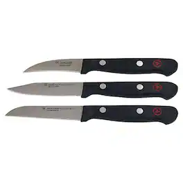 Wusthof - Gourmet 3-Piece Paring Knife Set - Silver