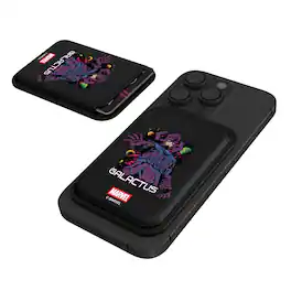 Keyscaper - Marvel Badge Black Magnetic Credit Card Wallet - Galactus
