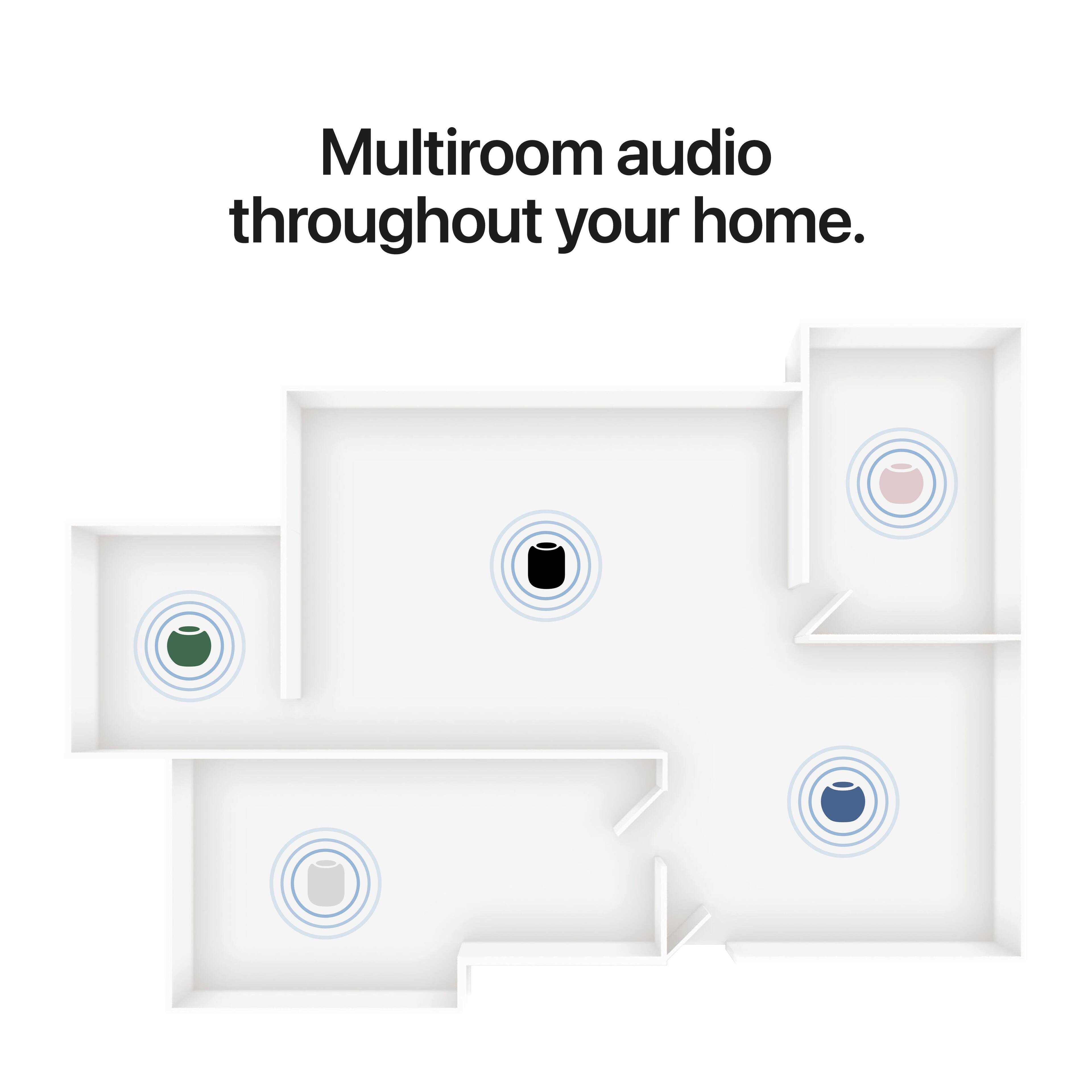 Multiroom audio throughout your home.