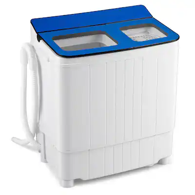 companion single tub wash and spin combo Bonusall 18Lbs Portable Washing Machine, Compact Laundry Washer with Dryer, Mini Semi-Automatic Washing Machine for Apartments, Dorms, RVs Camping, Energy Saving, Blue : Appliances This portable washing machine features a twin tub design for laundry convenience Important Tips for Your Portable